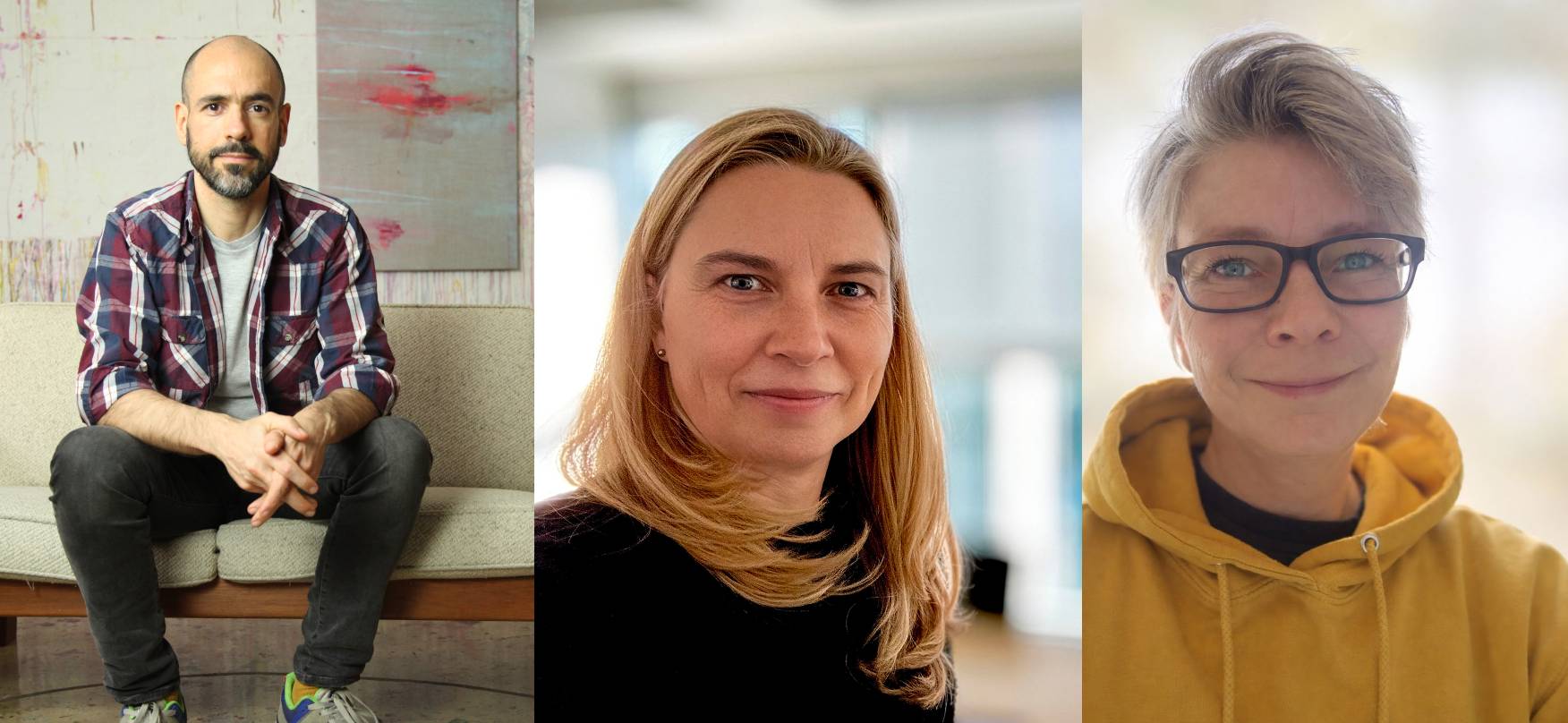 Ein Bild des Vorstands bestehend aus Angel Ramirez, Irene Schetelig und Babett Walk